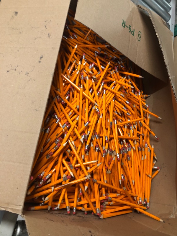 Photo 2 of Madisi Wood-Cased #2 HB Pencils, Yellow, Pre-sharpened, Bulk Pack, 320 pencils