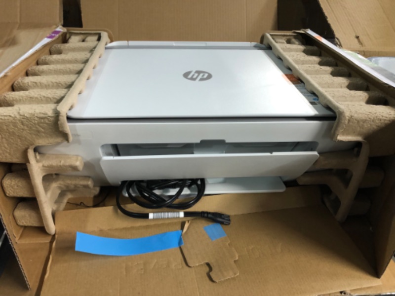 Photo 4 of UNTESTED DeskJet Wireless Inkjet Printer with 6 months of Instant Ink Included with HP+