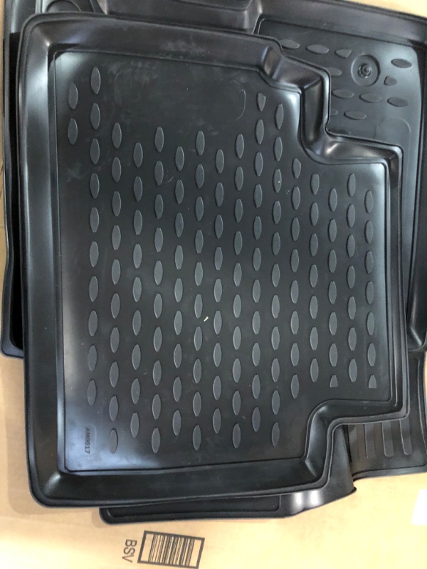 Photo 5 of Fits 2019-2023 Kia Forte Floor Mats Front & 2nd Row Seat Liner Set All Weather Full Set Liners (Black)