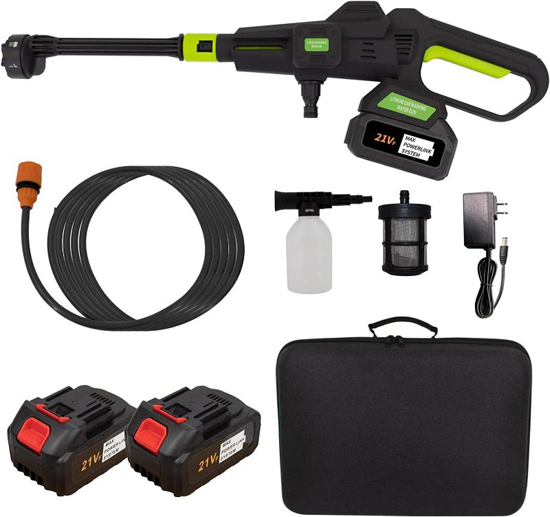 Photo 1 of ***SEE NOTES AND PICTURES FOR ACCESSORIES ***
Cordless Pressure Washer with Rechargeable Batteries, 