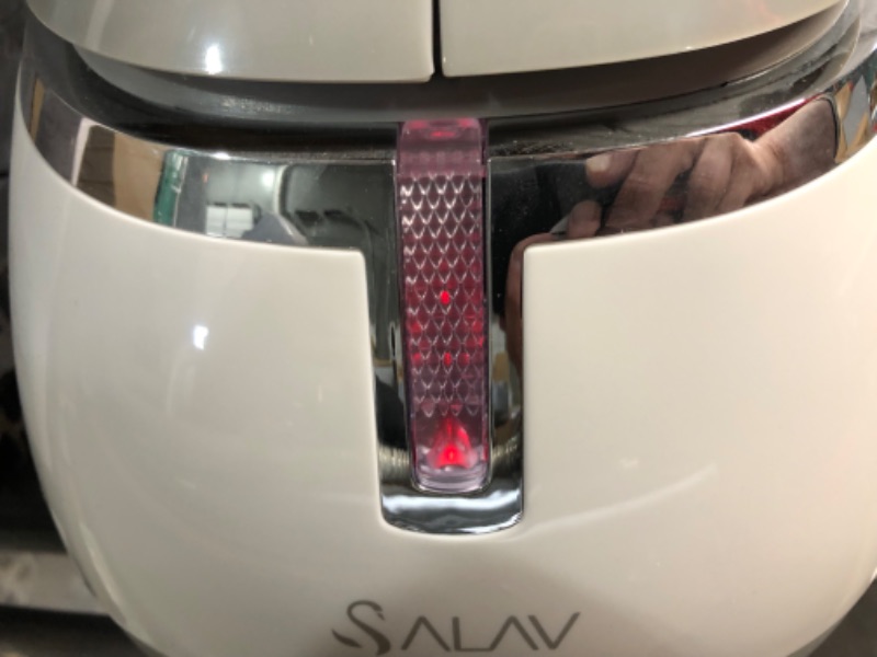 Photo 3 of **USED*** 
salav professional series dual bar garment steamer with foot pedals, gs45dj silver