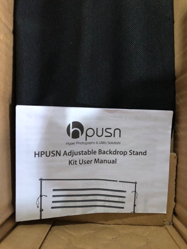 Photo 4 of Hpusn Adjustable Backdrop Stand Kit 10ft: