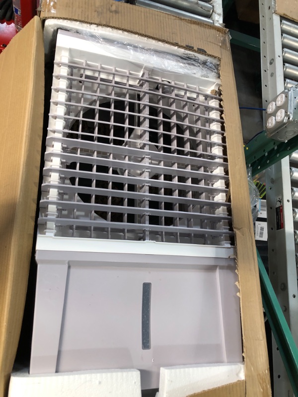 Photo 1 of **PARTS ONLY**
Air Choice 3-in-1 Evaporative Air Cooler, 1300CFM Swamp Cooler with 12H Timer, Remote Control, 4 Ice Packs & 5.3 Gal Water Tank, White and Grey