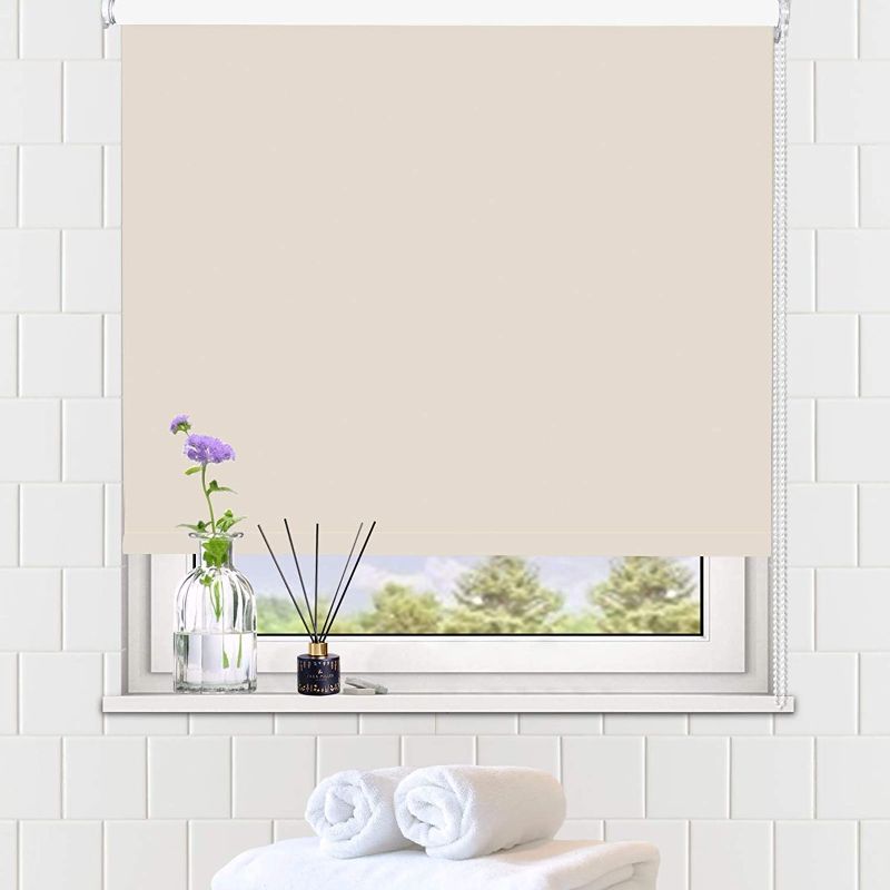 Photo 1 of  *STOCK PHOTO FOR REFERENCE ONLY* Blackout Roller Shades Window Blinds Room  Beige