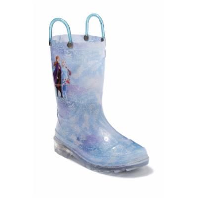 Photo 1 of [USED] Western Chief Kids Girls Frozen Northern Myth Lighted Rain Boots Toddler/Little Kid