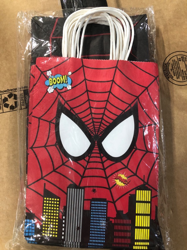 Photo 2 of * SEE NOTES* 16 PCS Party Bags for Spider Hero Gift Bags