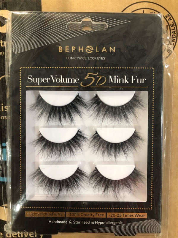 Photo 1 of 5D MINK FUR EYELASH ( 2 PACK OF 3) 