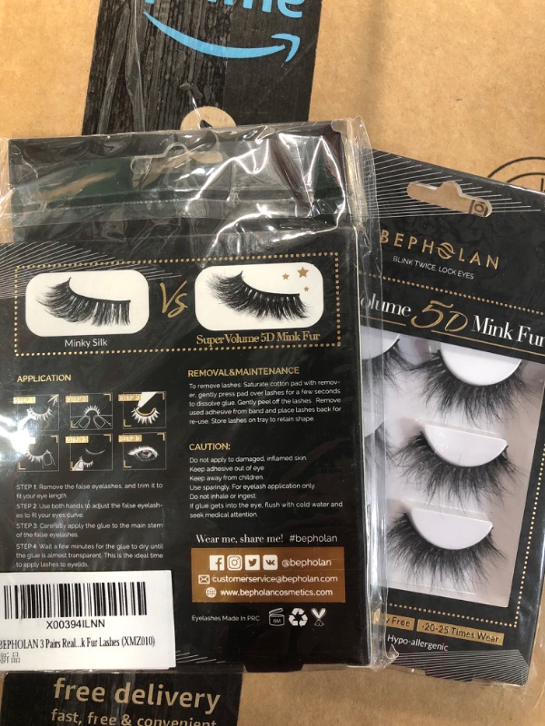 Photo 1 of 5D MINK FUR EYELASH ( 2 PACK OF 3) 