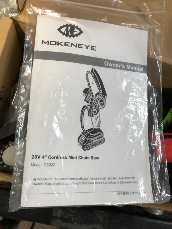 Photo 1 of *SEE NOTES 4 inch Cordless Mini Chainsaw with 1 Rechargeable Battery, Small Portable Handheld Power Chain saw with Safety Lock