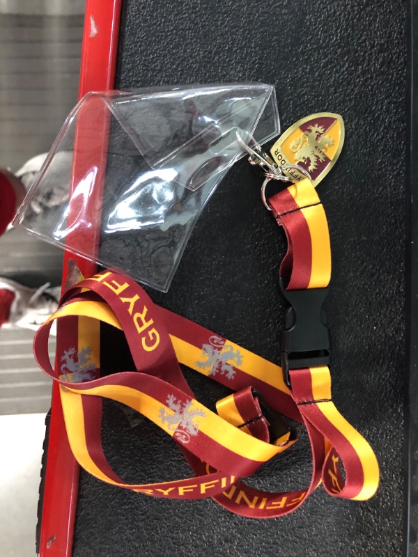 Photo 2 of [missing sticker] Harry Potter Gryffindor Lanyard With 3D Metal Charm ID Card Holder