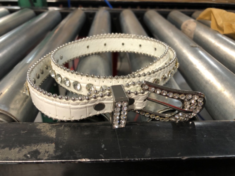 Photo 2 of [stock img similar] thin 3 ft rhinestone belt