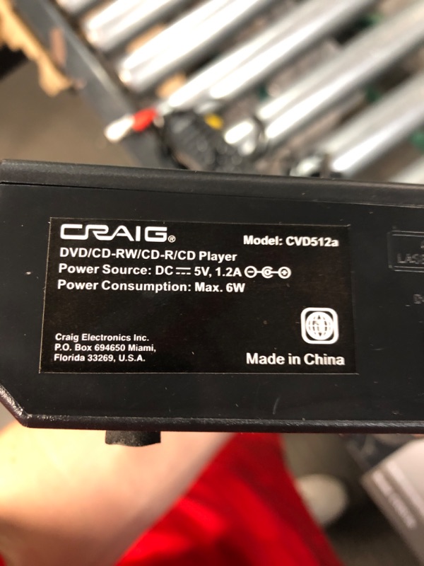 Photo 4 of Craig CVD512a Compact DVD Player