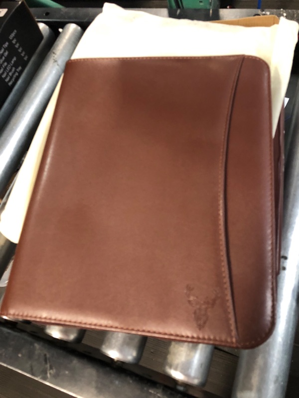 Photo 3 of Wundermax Vegan PU Leather Portfolio with Zipper 