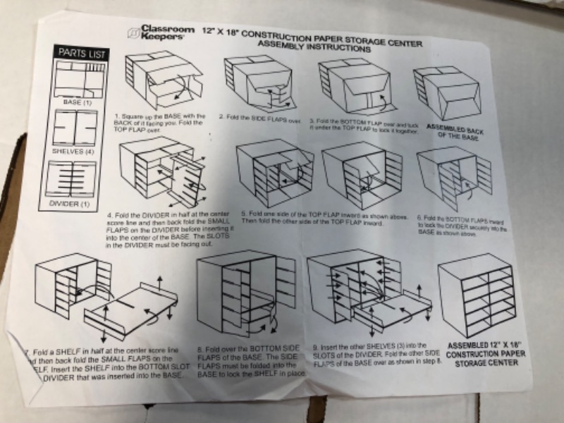 Photo 3 of Classroom Keepers 12" x 18" Construction Paper Storage