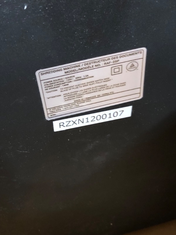 Photo 5 of Royal Sovereign 120 Sheet Auto-Feed, Cross-Cut Shredder (RAF-C120)