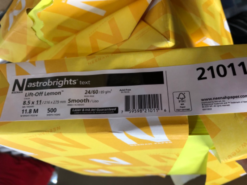 Photo 4 of ASTROBRIGHTS® PAPERS LIFT-OFF LEMON™ SMOOTH