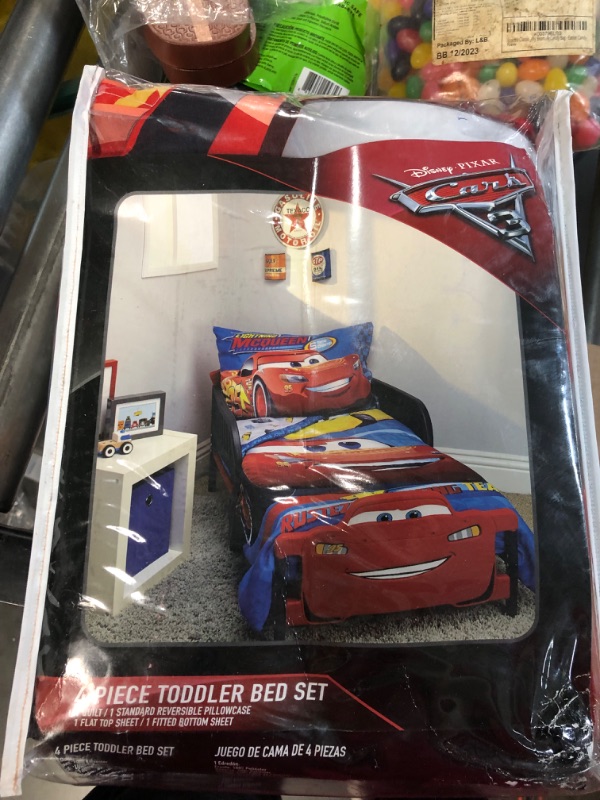 Photo 3 of Disney Cars Rusteze Racing Team 4 Piece Toddler Bedding Set