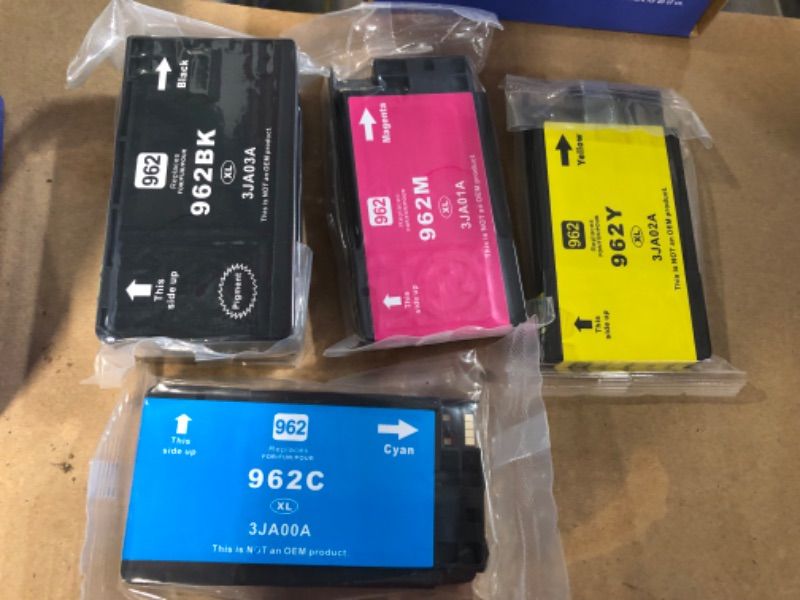 Photo 2 of Valuetoner Remanufactured Ink Cartridges Replacement for HP 962XL 962 XL for OfficeJet Pro 9015e 9018e 9015 9025 9018 9010 9012 9020 9022 9026 9027 9028 Printer 962xl Ink cartridges Combo Pack