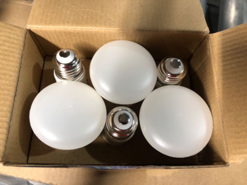 Photo 2 of (6 Pack) KOR 7W LED R20 Reflector 5000K Bright White Light Bulb (50W Equivalent), Dimmable, 525 Lumens, Standard E26 Base, BR20 LED Flood Light Bulbs. 5000k (Bright White - Daylight)