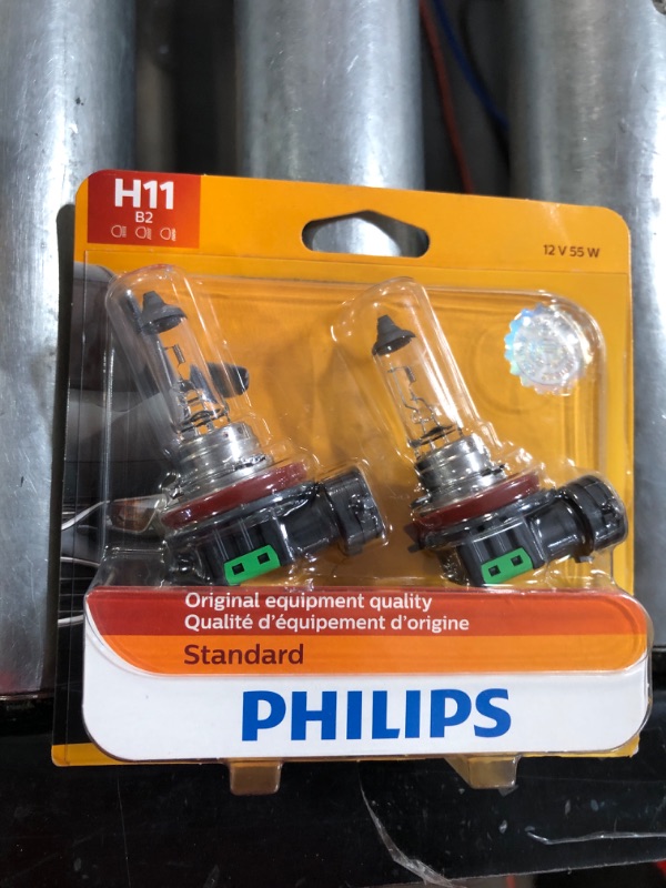 Photo 2 of PHILIPS - 12362B2 Philips H11 Standard Halogen Replacement Headlight Bulb, 2 Pack 