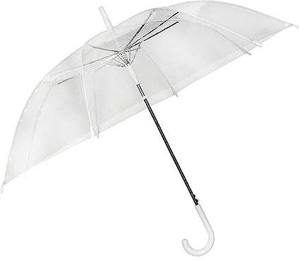 Photo 1 of J&A Homes 2 Clear Wedding Umbrellas Large Style Stick Umbrella