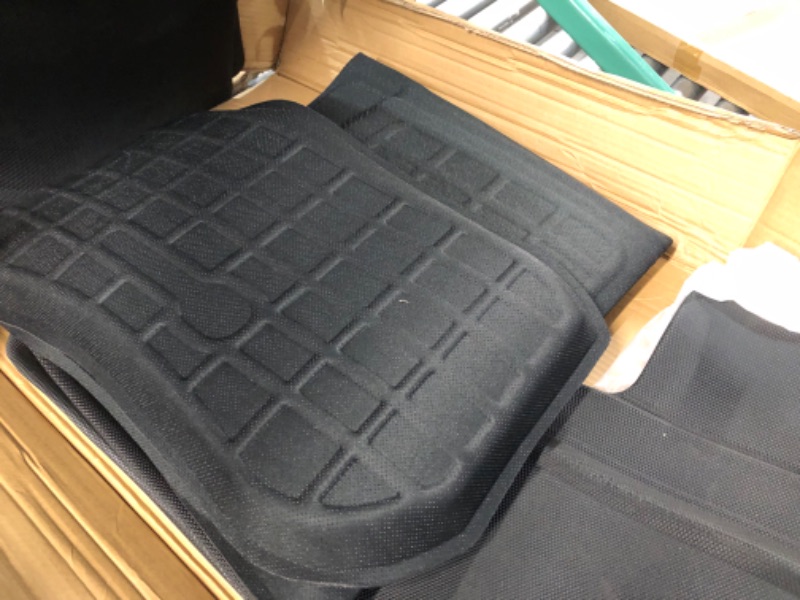 Photo 1 of TAPTES 2023 2022 2021 Full Set Floor Mats Front Trunk Mats for Tesla Model 3 2021 2022 2023, Premium All Weather Anti-Slip Waterproof Floor Liners 