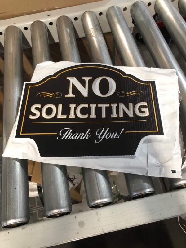 Photo 3 of No Soliciting Sign for House - No Soliciting Yard Sign (11.5"x9", Pk1)