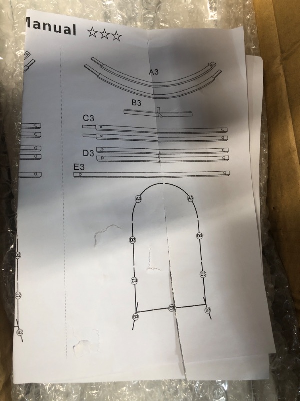Photo 1 of *see notes Doingart Metal Wedding Arch, Set of 3 Backdrop Stand for Wedding, Bridal, Indoor Outdoor Party Decoration (White)
