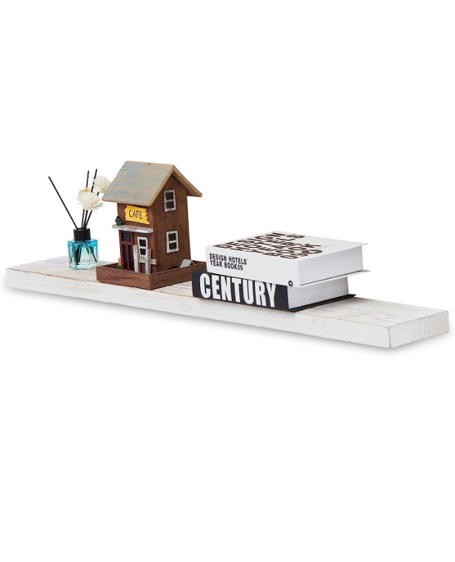 Photo 1 of *SEE NOTES 
Fun Memories 36 Inch Floating Shelves, 8'' Deep Shelves for Wall, Wood Floating Shelf 1 Pack, 36D x 8W x 1.3H 36"W x 8"D x 1.3"H 