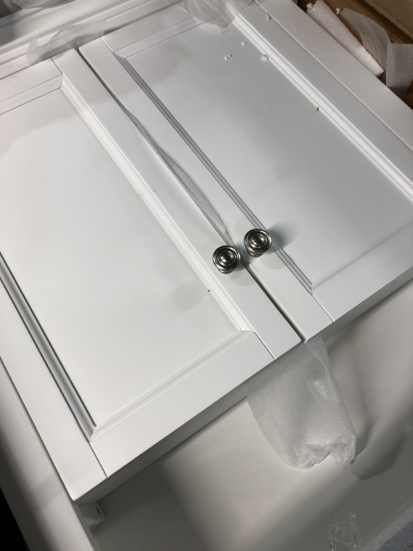 Photo 1 of *see notes* Lamport 26 in. W x 32 in. H Wall Cabinet in White