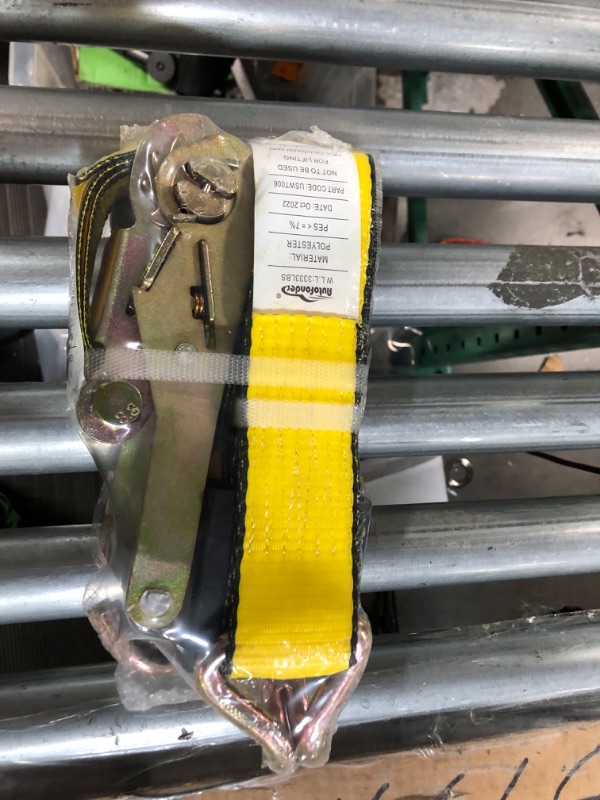 Photo 3 of Autofonder 10,000lb Guaranteed Break Strength (4) Premium 2" x 10' Ratchet Straps  Wheel Tie Down Straps