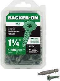 Photo 1 of 1-1/4 in. Star Drive Serrated Head Cement Board Screws (185-Pack)