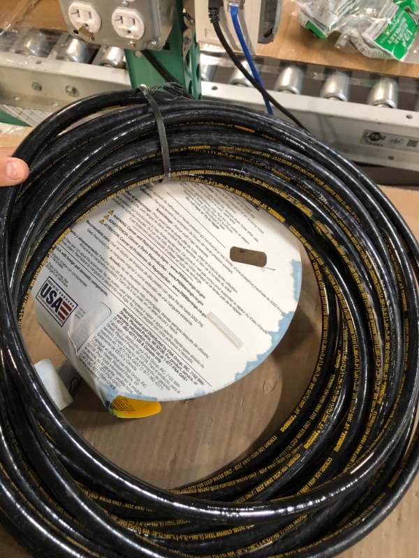 Photo 2 of 3/8 in. x 50 ft Replacement/Extension Hose for Cold Water 5000 PSI Pressure Washers