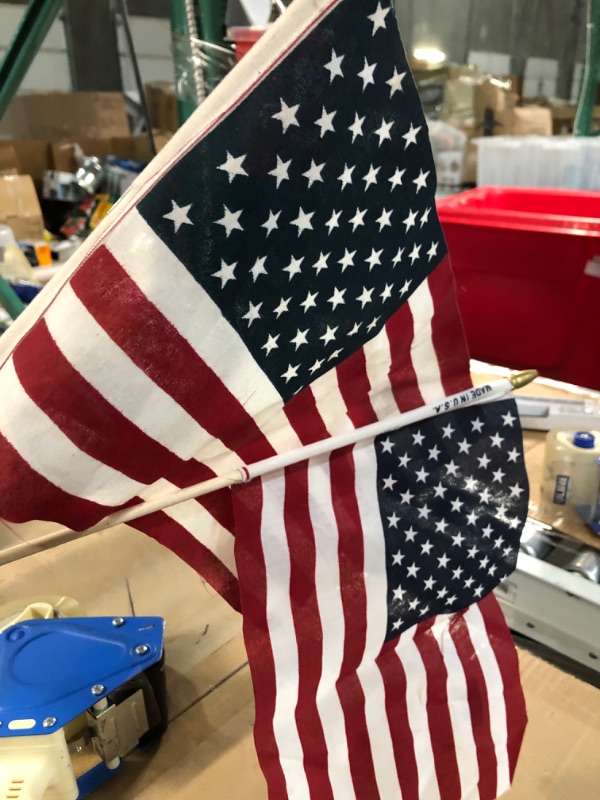 Photo 3 of 2 pack  Liberty HF 8 8 x 12 in. US Hand Flag