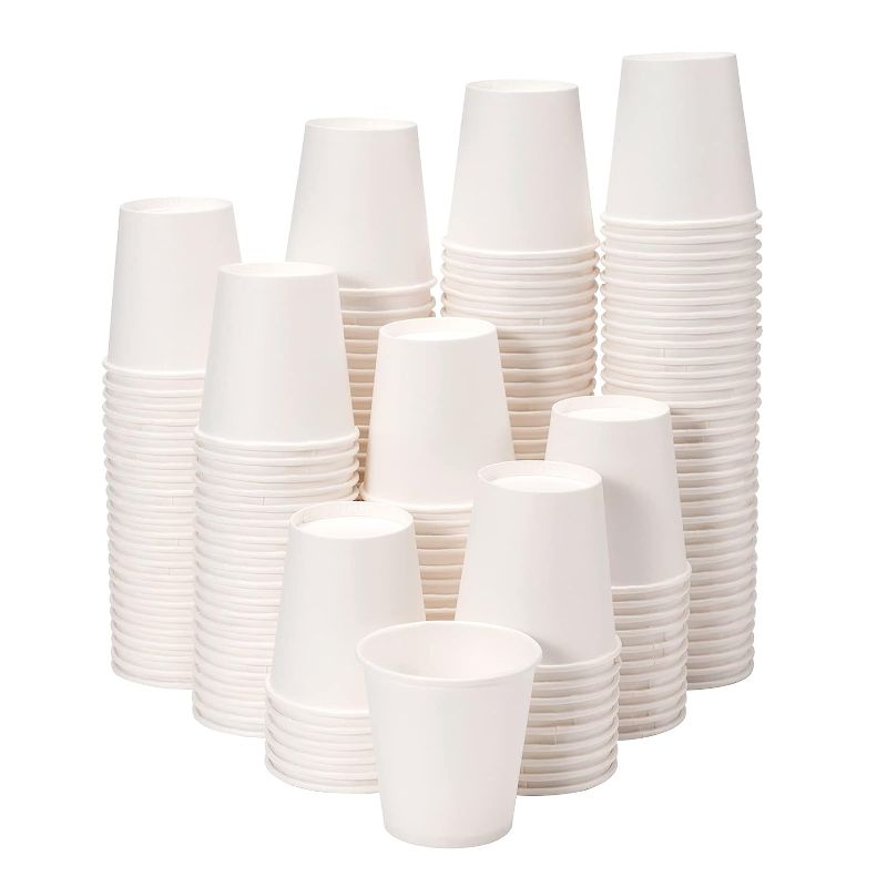 Photo 1 of [300 Pack] 3 oz Disposable Paper Cups, 