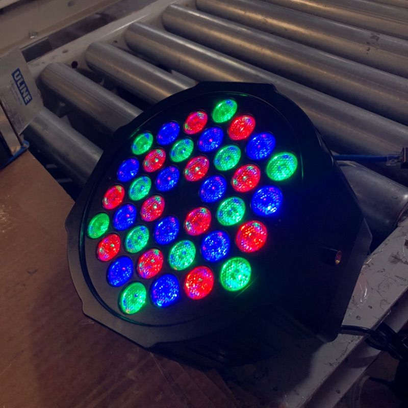 Photo 1 of Rechargeable Par Can Lights U`King Wireless LED Uplights Battery Powered Uplighting with RGB 36W Stage Lighting Up Light 36 Led-Single