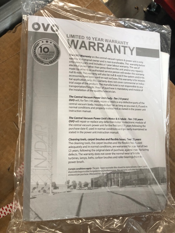 Photo 4 of *SEE NOTES* OVO Heavy Duty Powerful Central Vacuum System, Hybrid Filtration (with or Without Disposable Bags) 35L or 9.25Gal, 700 Air watts