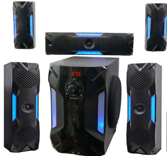 Photo 1 of Rockville HTS56 1000w 5.1 Channel Home Theater System/Bluetacooth/USB+8" Subwoofer, Black **NO REMOTE** 