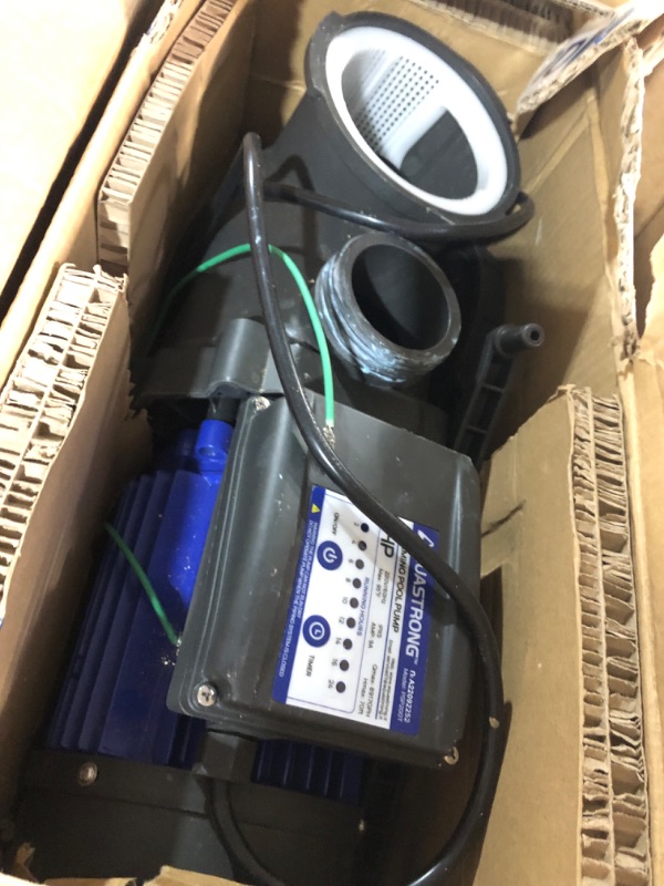 Photo 2 of (PARTS ONLY)Aquastrong 2 HP In/Above Ground Pool Pump with Timer, 220V, 8917GPH, High Flow