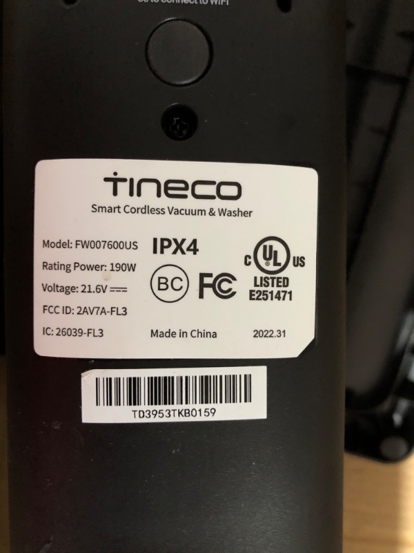 Photo 4 of **SEE NOTES**
Tineco Floor ONE S3 Breeze Cordless Hardwood Floors Cleaner, Lightweight Wet Dry Vacuum Cleaners for Multi-Surface Cleaning with Smart Control System
