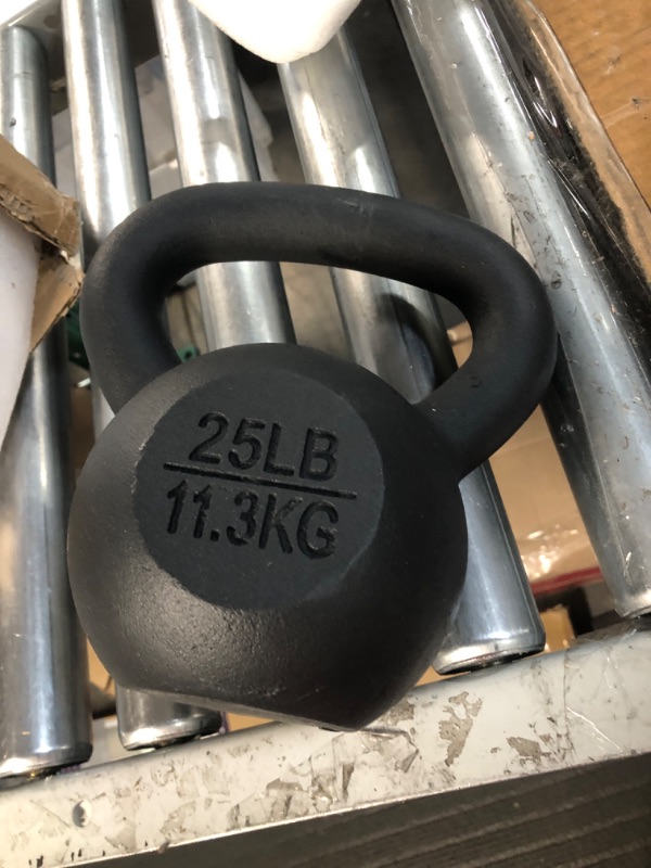 Photo 2 of  Solid Cast Iron Kettlebell Weight 25 lbs