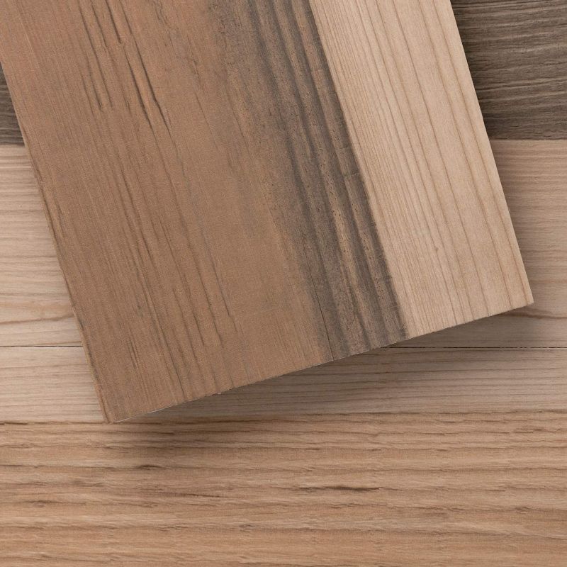 Photo 1 of **USED BUT APPEARS NEW** LUCiDA SURFACES Luxury Vinyl Flooring Tiles | Peel and Stick Floor Tile for DIY Installation | 12 Wood Look Planks | Barn | BaseCore | 18 Sq. Feet Box of 12 Planks Barn 12