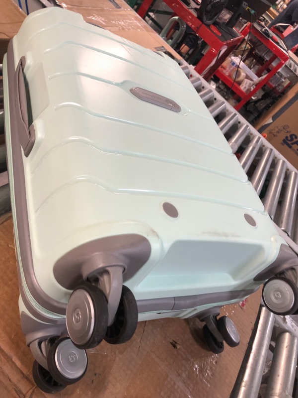 Photo 3 of **USED BUT APPEARS NEW** Samsonite Freeform Hardside Expandable with Double Spinner Wheels, Carry-On 21-Inch, Mint Green Carry-On 21-Inch Mint Green