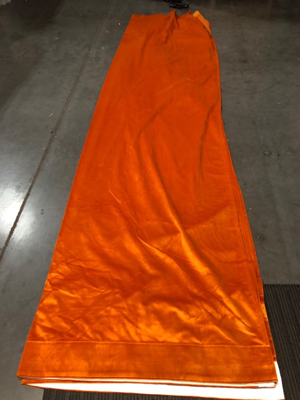 Photo 1 of **USED BUT APPEARS NEW** (2x) 96"x52" Orange Curtain Panels