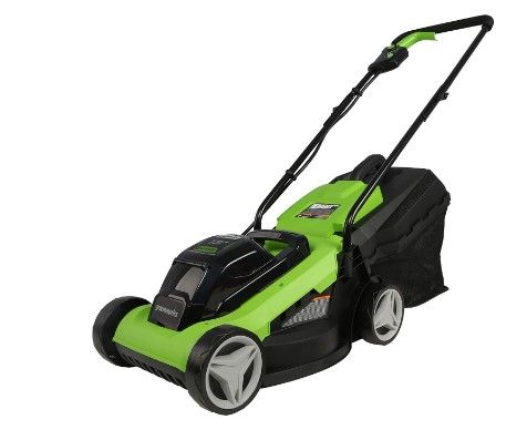 Photo 1 of  **NO CHARGER INCLUDED** Greenworks 24V 13-Inch Cordless (2-In-1) Push Lawn Mower
