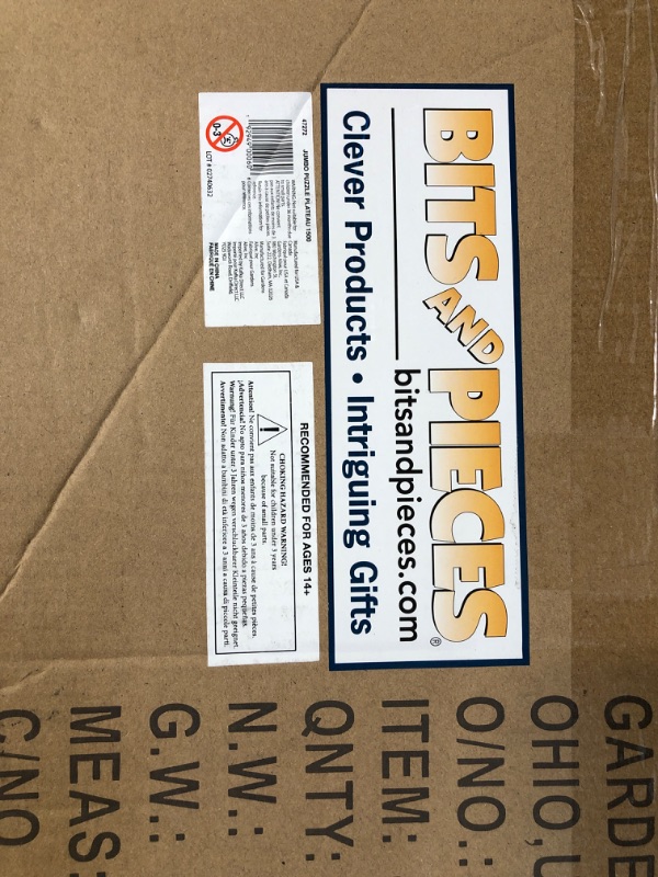 Photo 1 of Bits and Pieces - The Original Jumbo 1500 pc Wooden Puzzle Plateau-Smooth Fiberboard Work Surface - Four Sliding Drawers Complete This Puzzle Storage System 1500 piece