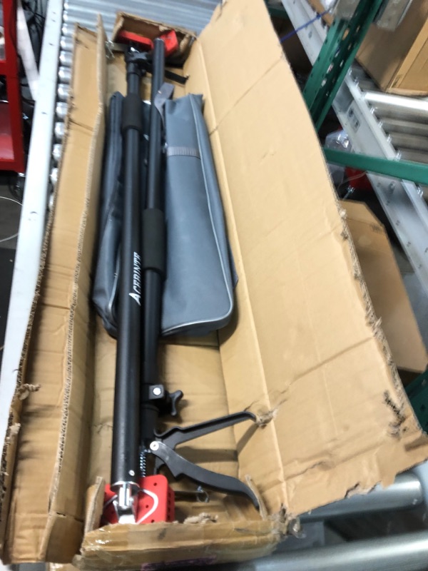 Photo 1 of 2PK Support Pole,Steel Telescopic Quick Adjustable 3rd Hand Support System, Support Rod, Supports up to 154 lbs Construction Rods for Cabinet Jacks Cargo Bars Drywalls Extends from 50 Inch to 118 Inch