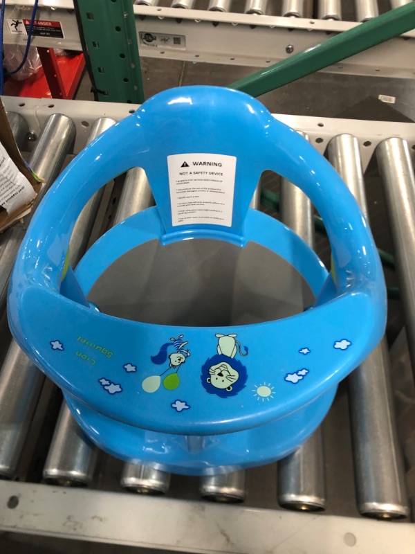 Photo 3 of Baby Bath Seat for Babies 6 to 18 Months (Blue)