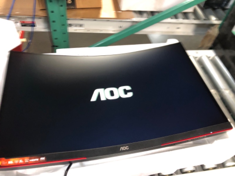 Photo 2 of AOC GAMING CQ27G3S Frameless Curved Gaming Monitor, QHD 2K 2560x1440, 1000R VA, 165Hz 1ms, FreeSync Premium ,Black 165Hz Low Latency 27" QHD Curved Screen