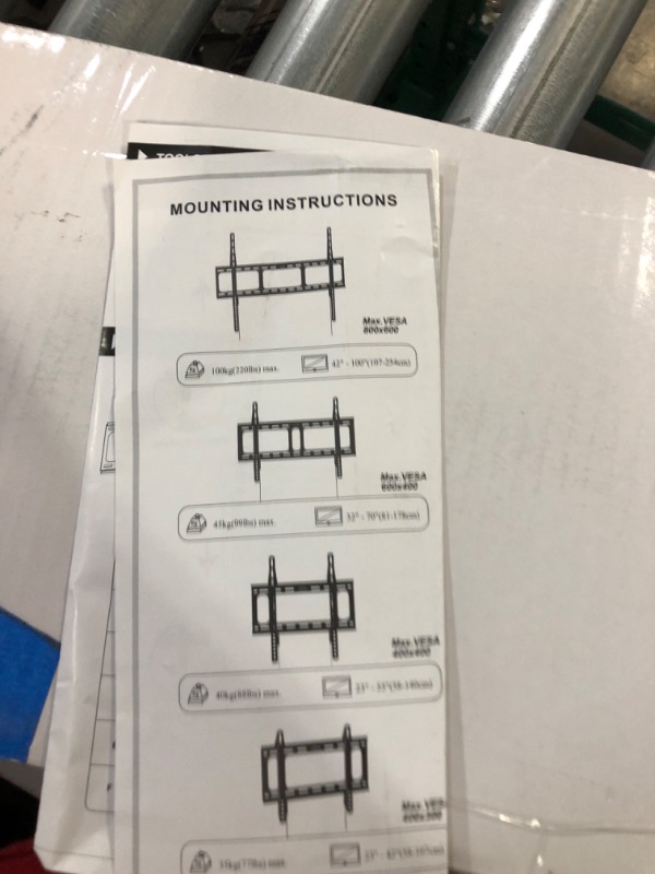 Photo 4 of Gibbon Mounts Fixed TV Wall Mounts- Low Profile TV Bracket Mounts , 0.63''Ultra Slim, Max.VESA 800X600,  VESA:800x600mm